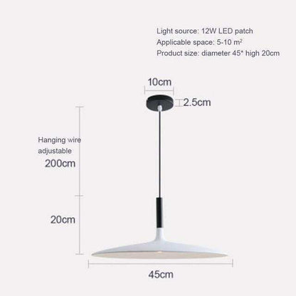 LED Saucer Pendant Lights Hanging Lamp Cement Hanglamp Nordic Retro Living Room Light Fixtures Decorative Lighting