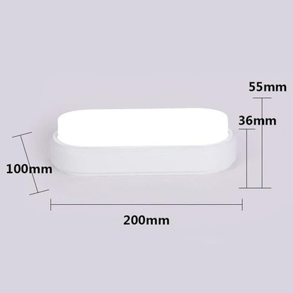 12W 15W LED Waterproof Ceiling Lights Ultra-thin Elliptic Lamps For Balcony Living  Room Kitchen Aisle