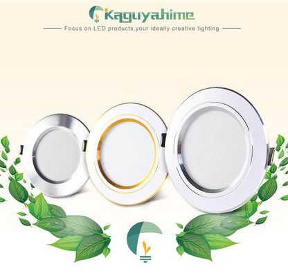 4pcs LED Spotlight 3W 5W 9W 12W 15W 18W LED Lamp AC Silver White Ultra Thin Indoor Round Recessed LED Spot Lighting