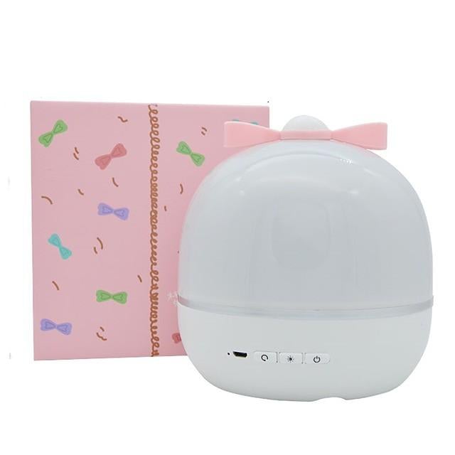 Music Projector Night Light With  Speaker Chargeable Universe Starry Sky Rotate LED Lamp Colorful Flashing Star Kids Baby Gift