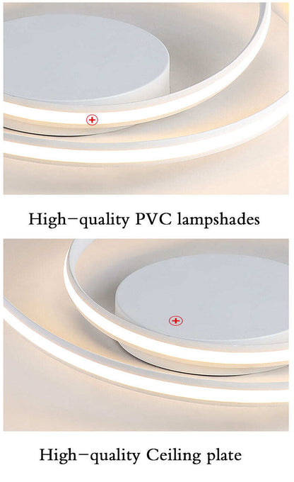 New Modern Ceiling Light For Living Room Bedroom Dining Room White&Black Aluminum Alloy Ceiling Lamp Light Fixtures