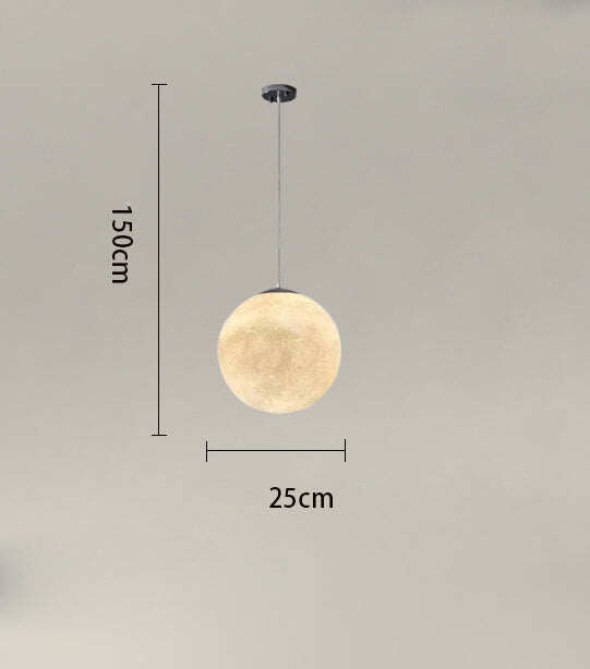 Creative Restaurant Bar Decoration Chandelier Hotel Bedroom Living Room Moon-shaped Lamps