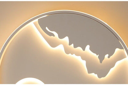 LED Ceiling Light Modern Nature  Sunrise Design For Living Room Bedroom Kitchen Dining Room Lighting Fixture   ICFW1910