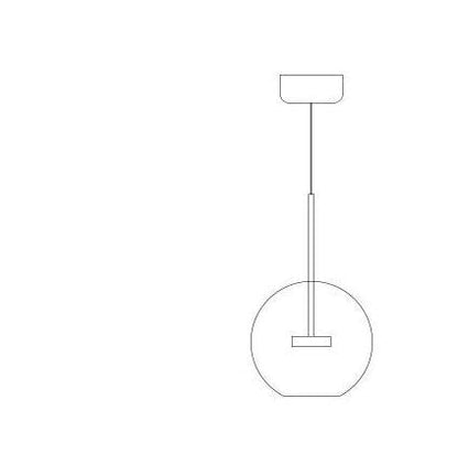 LED Nordic Iron Glass Mickey Gradual Blue LED Lamp LED Light.Pendant Lights.Pendant Lamp.Pendant light For Dinning Room Foyer