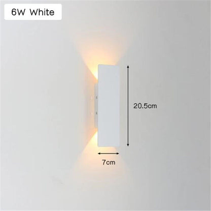 Modern Led Waterproof Outdoor Up Down Wall Lamp IP65 Aluminum 18w LED Wall Light Indoor Decorated Wall Sconce
