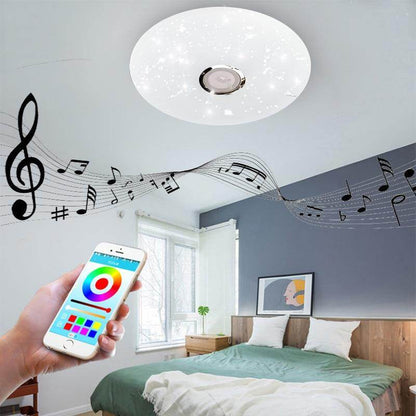 LED ceiling Lights RGB Dimmable 36W APP Remote control Bluetooth Music light bedroom lamps Smart ceiling lamp