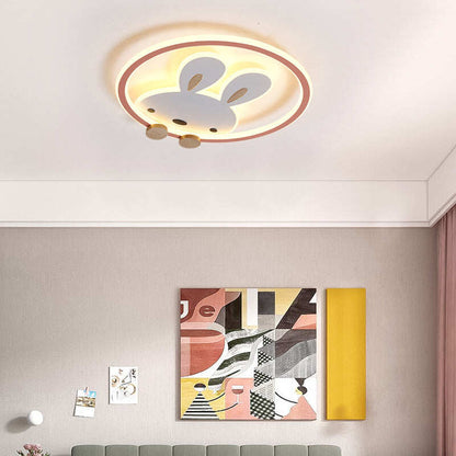 Light In The Bedroom Simple Modern Creative Cartoon Bunny Princess Room Lamp Led Ceiling Lamp