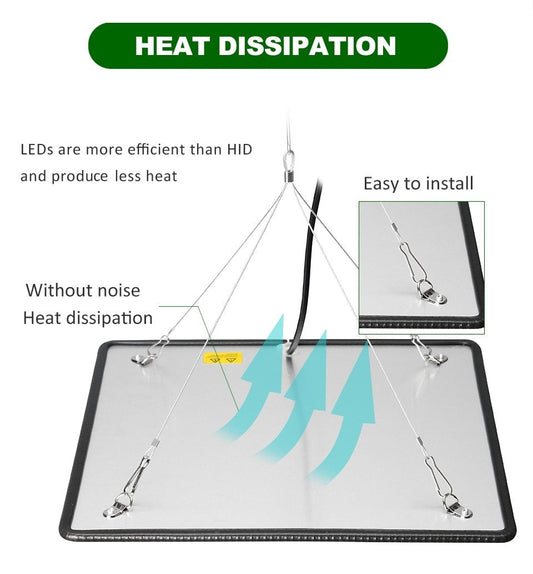 Indoor Led 1000W 3500K Grow Light Panel Full Spectrum Phyto Lamp For Flowers Lamp For Plants Warm White Leds Fitolamp Grow Tent