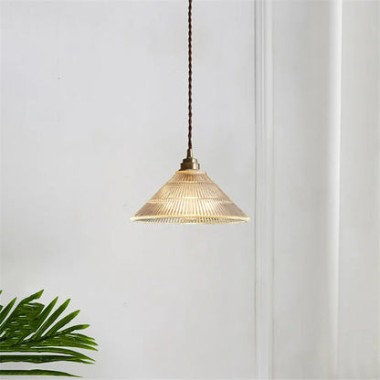 LED French glass chandelier for bedside, bar, dining room minimalist home decoration, pendant wire 1.5M