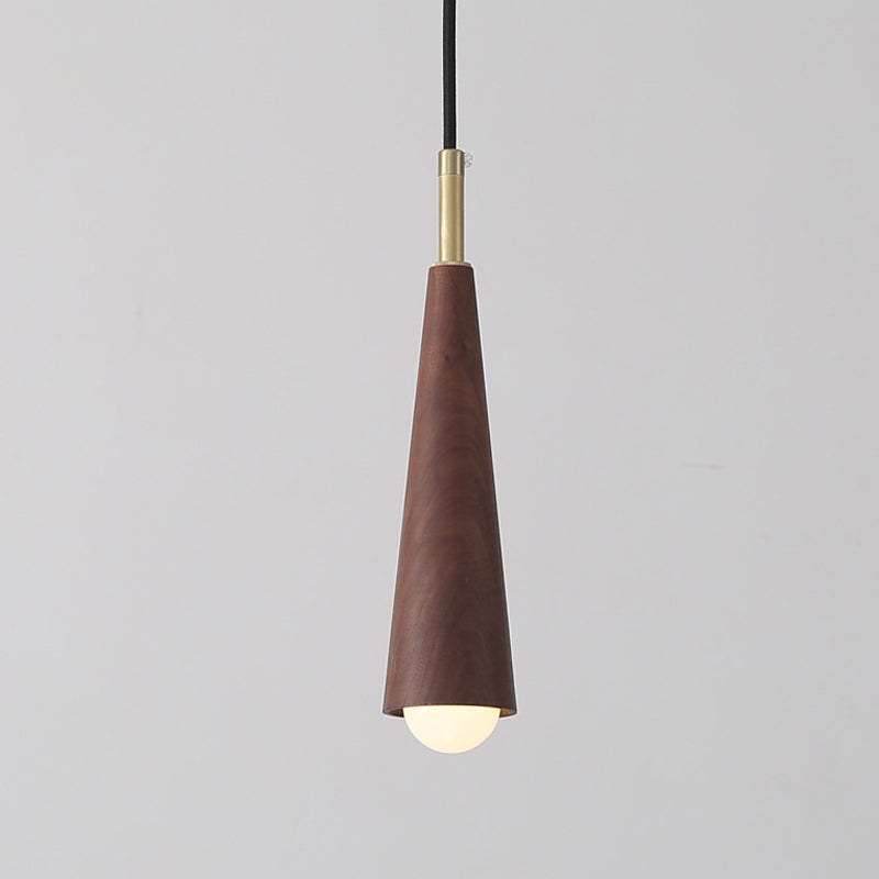 Modern Wooden LED Pendant Light Hanging Lamp Living Room Decor Kitchen Long Tube Pendant Lights