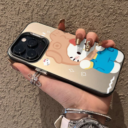 Cute Cartoon Sanrio Hello Kitty Cat Magsafe Wireless Charge Phone Case For iPhone 16 15 14 13 12 Pro Max Cover