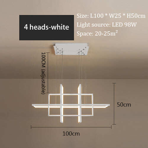 Modern Led Pendant Lights For Living Bedroom Restaurant Dining Kitchen White Black Gold Aluminum Cord Lamp Luminaire Lustre
