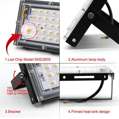 Led Floodlight 50W 100W Outdoor led Spotlight Full Spectrum LED Grow Light For Plants Tent Flower Seeding Indoor Grow