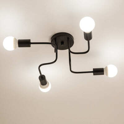 Vintage Ceiling Lights Iron Personality Ceiling Lights for Living & Bed Room