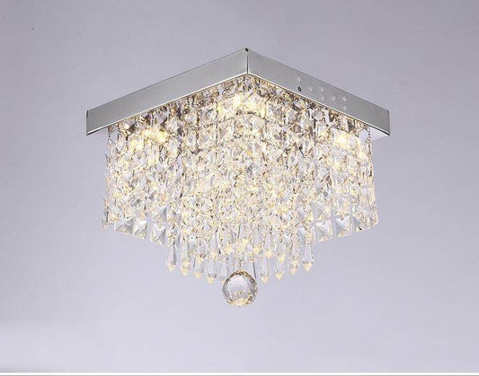 Square simple aisle living room LED ceiling crystal lamp balcony entrance corridor corridor aisle lamp creative ceiling lamp