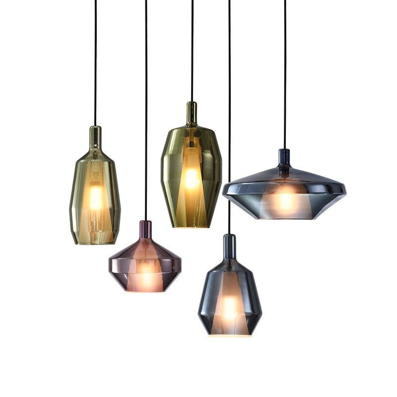 Creative Stained Glass Chandelier Nordic Single-headed Chandelier