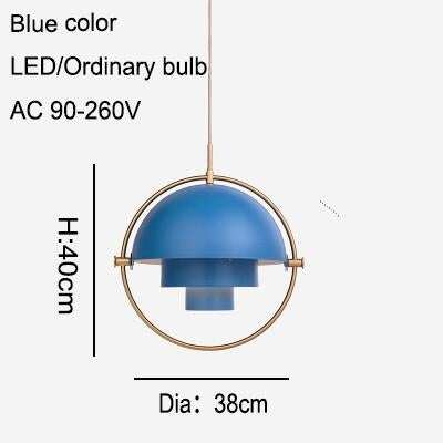 Modern Design Simple Semicircle Copper Color Rotatable Pendant Lights Cafe Restaurant Study Living Room Decoration Pendant Lamps