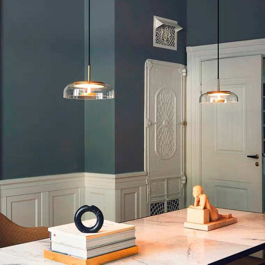 Modern Simple Chandelier Creative Circular Living Room Light Dining Room Bedroom LED Light