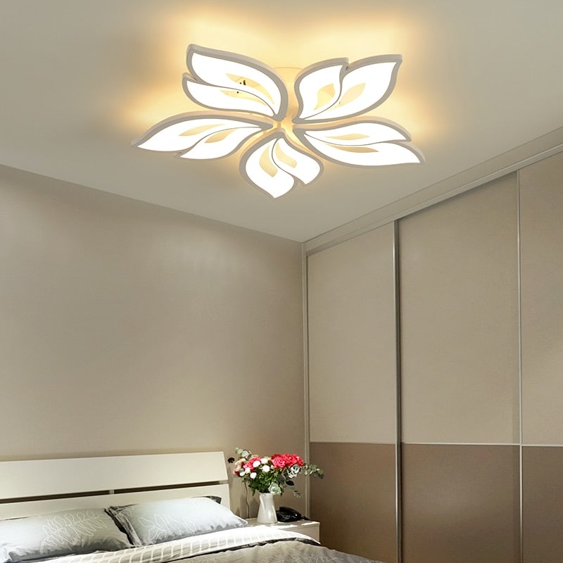New LEDs Chandelier Modern Flowers For Living Room Bedroom Remote Control/APP Support Home Design Lighting Fixtures
