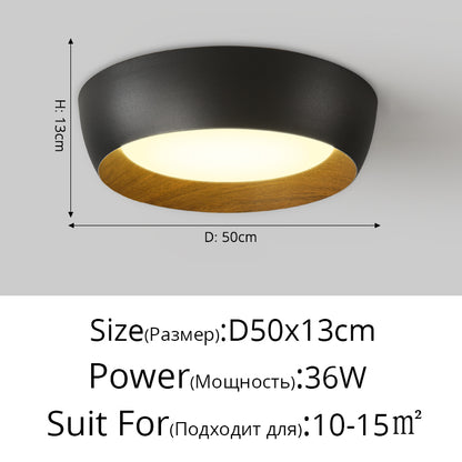 Nordic LED Ceiling Lights For Living Room Bedroom Corridor Luminaire White Black Gray lamp ping lustres e pendentes