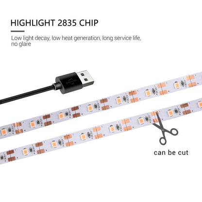 DC  USB LED Grow Light Strip Lamp Full Spectrum Fitolampy For Vegetable Flower Seedling Plant Light Tent Growing Phyto Lamps