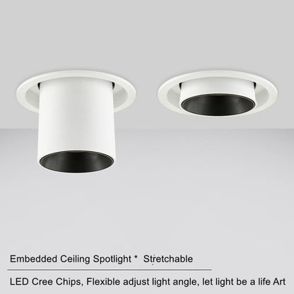 NEW LED spot lights embedded ceiling lamp 12W 10W 7W living room simple Nordic Adjustable and Rotate CREE COB downlight