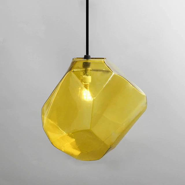 Simple Stone glass pendant light colorful indoor G4 LED lamp The restaurant dining room bar cafe shop lighting Fixture