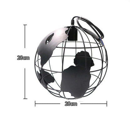 Modern Globe Pendant Lights Black/White Pendant Lamps for Bar/Restaurant Hollow Ball Ceiling Fixtures Pendant Light Globes