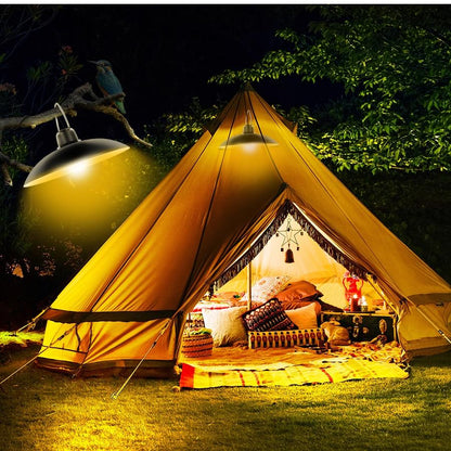 Double Head Solar Pendant Light Outdoor Indoor Solar Lamp With Line Warm White/White Lighting For Camping Home Garden Yard