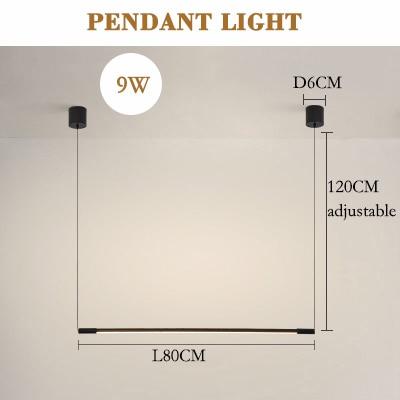 Modern LED Wall Lamp Long Hanging Lights Simple Nordic Living Room Sofa Background Wall Light Bedroom Bedside Floor Lamp