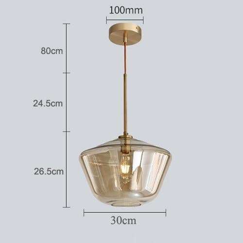 Nordic Modern Glass Pendant Lights Fixtures Loft LED Hanging Pendant Lamp For Kitchen Restaurant Living Room Bedroom E26 E27