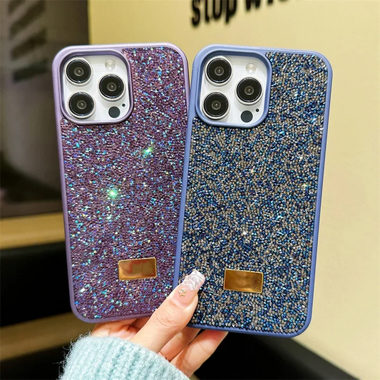 Bling Glitter Phone Case For iPhone 17 16 Pro Max 15Pro 14plus 13 12 Vogue Protective Soft Diamond Cover Protective Shell