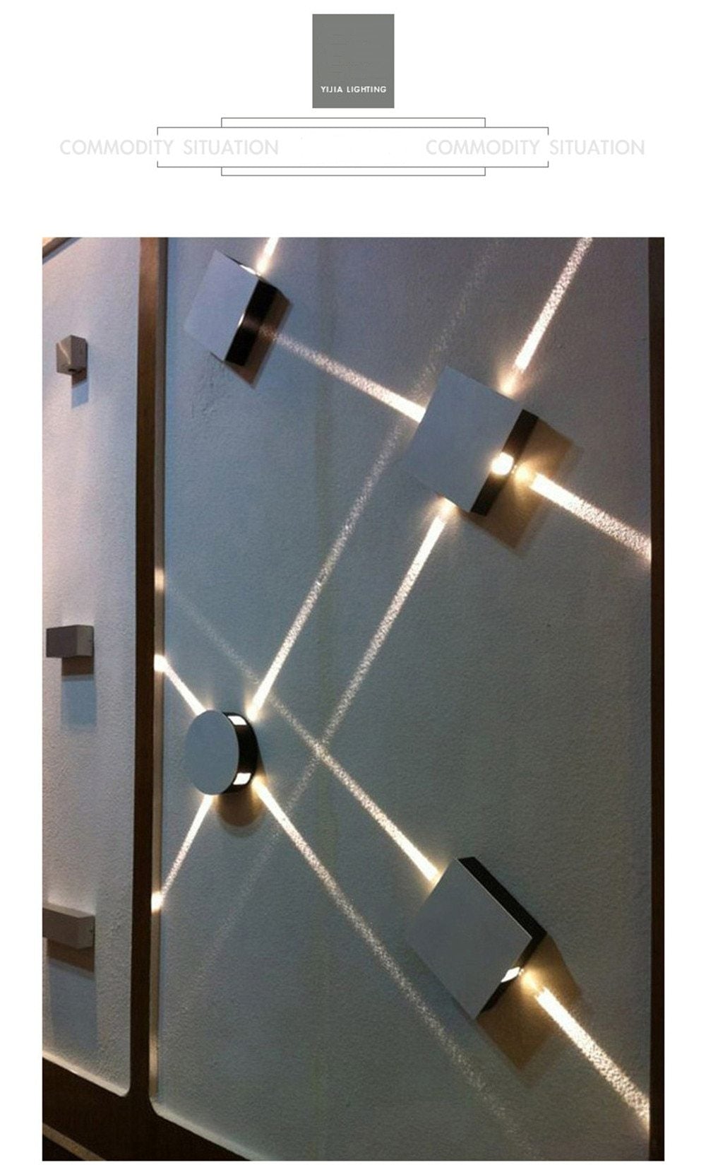 Led wall lamp bedside lamp bedroom living room wall lamp modern simple creative corridor hotel cross star wall light