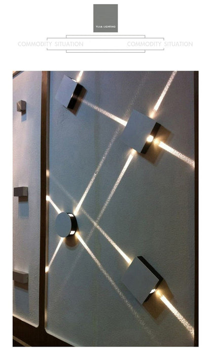 Led wall lamp bedside lamp bedroom living room wall lamp modern simple creative corridor hotel cross star wall light