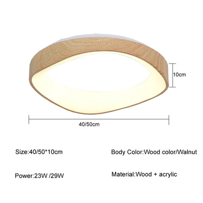 LED Ceiling Lamp Bedroom Corridor Modern Wood Ceiling Lights Living Room Decorative Light Fixture