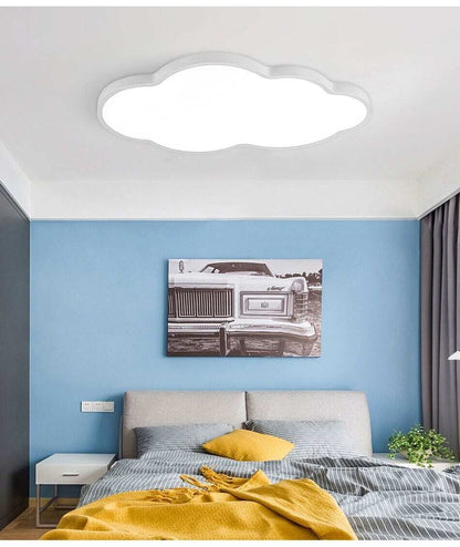 Cartoon LED Ceiling Light Lamp Cloud Fixture Surface Mounted Dimmable Children Kids Bedroom Study Remote Control