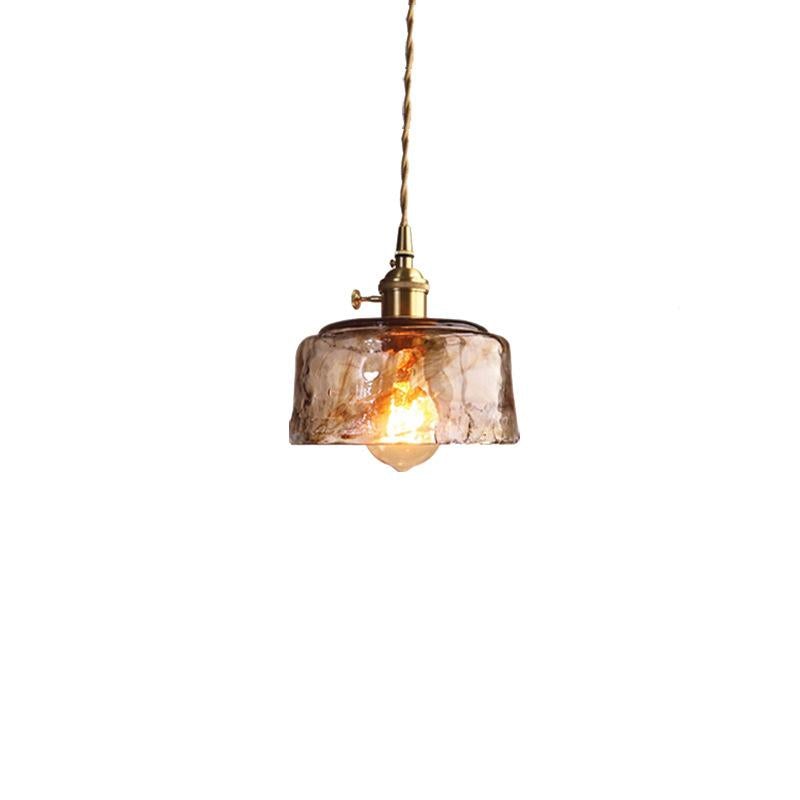 Retro Brass Chandelier Restaurant Glass Lamp Artistic Creativity Personalized Industrial Wind Chandelier