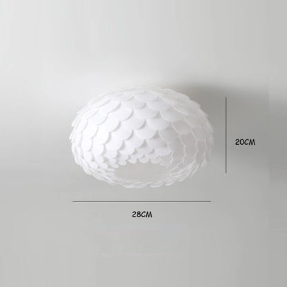 LED Pendant Lamp Creative Fish Scales 3-colour light change Chandelier Lamps  Modern