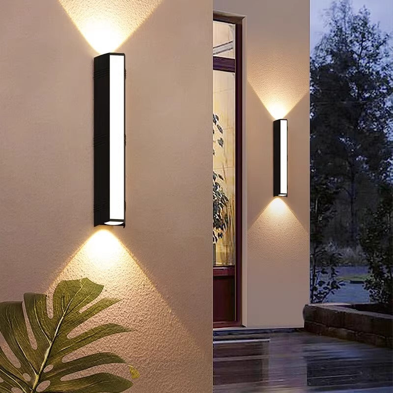 Modern LED Wall Lights Waterproof Outdoor Wall Lamp Long Strip IP65 Aluminum Wall Light Garden Porch Light