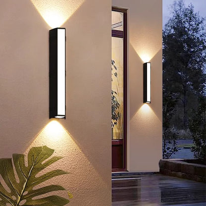 Modern LED Wall Lights Waterproof Outdoor Wall Lamp Long Strip IP65 Aluminum Wall Light Garden Porch Light