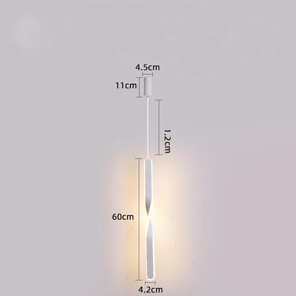 Nordic Bedside Chandelier Modern Simple Living Room Background Wall Bar Long Line Chandelier Bedroom Single Head Tooling Small Chandelier