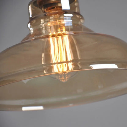 Vintage Pendant Lights Glass Pendant Lamps Loft Industrial Hang Lamp Smoky Grey Lamparas De Techo Colgante Modern Lustre Pendent