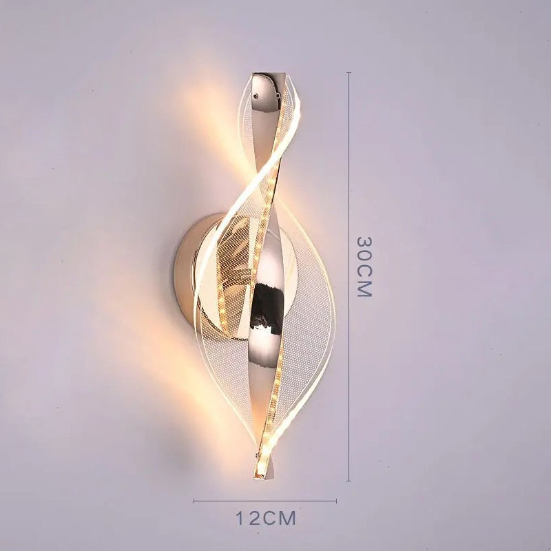 Nordic LED Wall Lamp  Living Room  Indoor Lighting Originality Lamps Modern LED Acrylic Bedside Wall Light