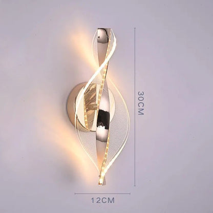 Nordic LED Wall Lamp  Living Room  Indoor Lighting Originality Lamps Modern LED Acrylic Bedside Wall Light