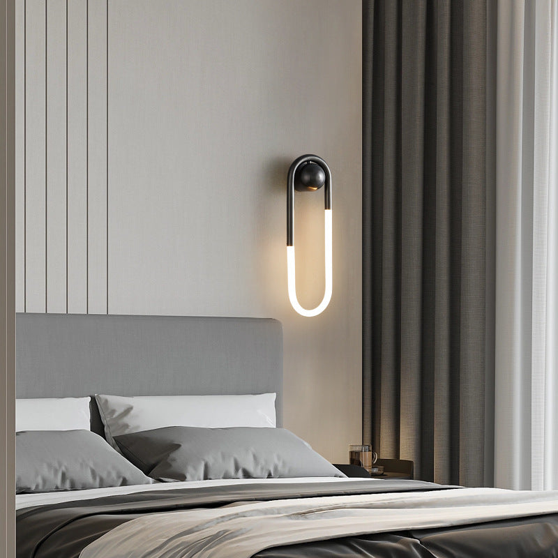 U-shaped Wall lamp Modern designer Creative Study Living room Bedroom Wall light Bedhead