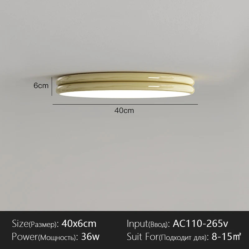 Modern Flat Ceiling Light Chandelier for Living Dining Room Bedroom Down Lighting