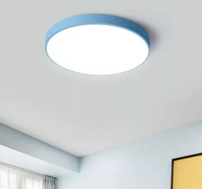 Modern Ceiling Light Round Macarons Lighting Iron Metal Acrylic Kitchen Bed Room Foyer LED Chip Lamp Decoration Light Fixture