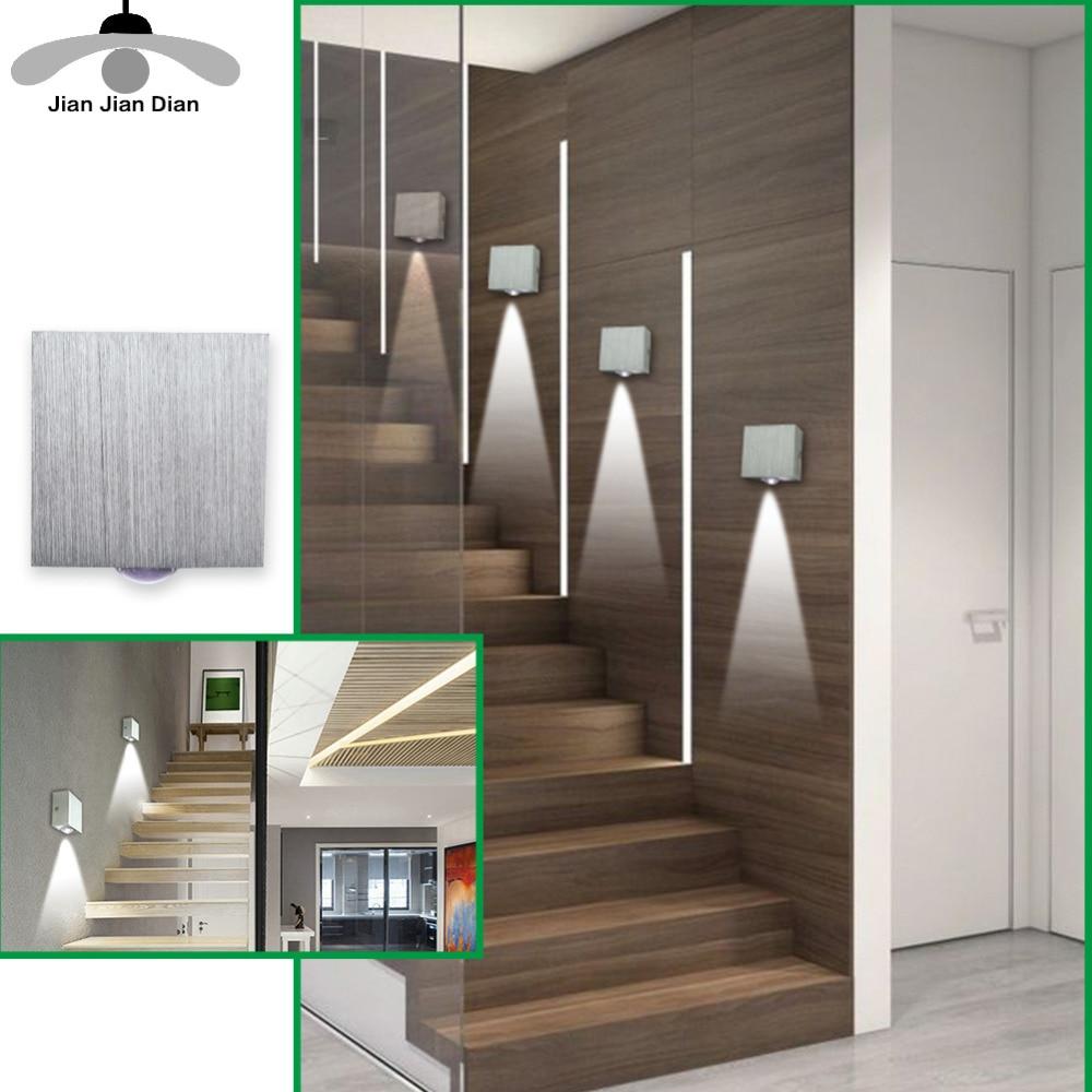 Led Wall Lamp Modern Sconce Stair Lighting Fixture Living Room Bedroom Bed Bedside Indoor Light Home Hallway Loft Irregular