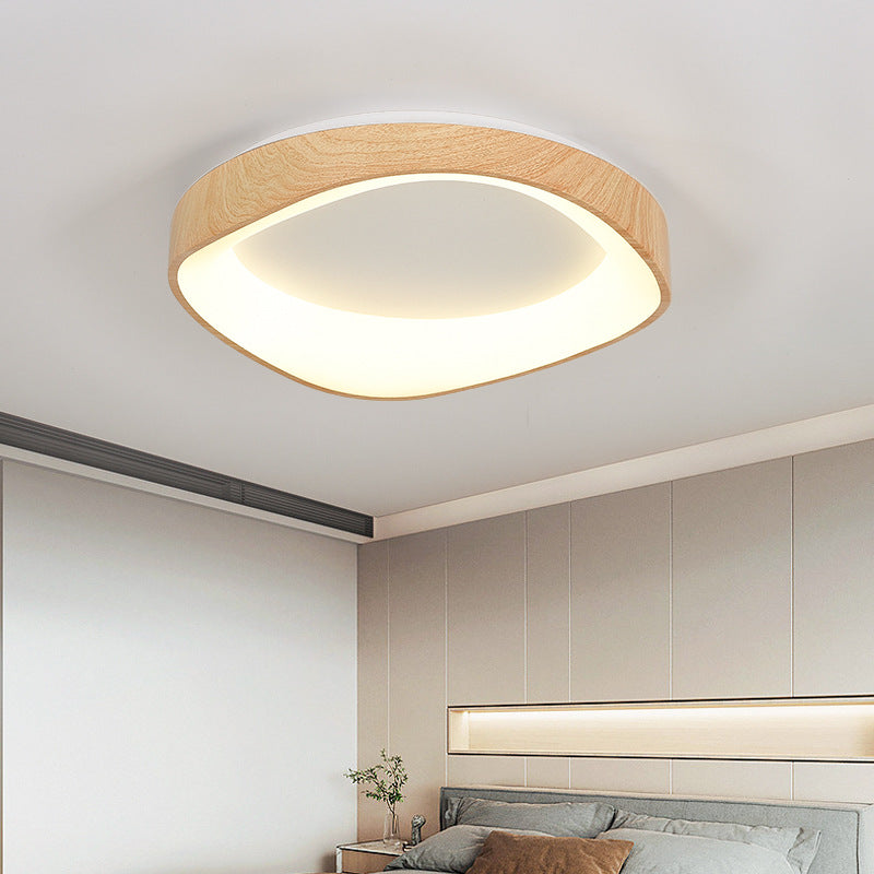 LED Ceiling Lamp Bedroom Corridor Modern Wood Ceiling Lights Living Room Decorative Light Fixture