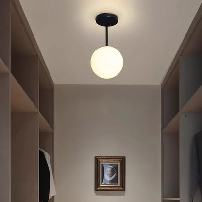 Nordic Multi Head Glass Ceiling Light For Cloakroom Balcony Corridor Aisle Light Entryway Light